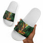 One Love Guyana Slide Sandals Rastafarian Lion Reggae Grunge Style