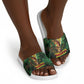 One Love Guyana Slide Sandals Rastafarian Lion Reggae Grunge Style