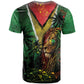 One Love Guyana T shirt Rastafarian Lion Reggae Grunge Style