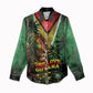 One Love Guyana Women Casual Shirt Rastafarian Lion Reggae Grunge Style