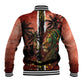 One Love Trinidad And Tobago Baseball Jacket Rastafarian Lion Reggae Grunge Style