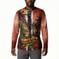One Love Trinidad And Tobago Button Sweatshirt Rastafarian Lion Reggae Grunge Style