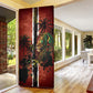 One Love Trinidad And Tobago Door Cover Rastafarian Lion Reggae Grunge Style