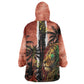 One Love Trinidad And Tobago Kid Wearable Blanket Hoodie Rastafarian Lion Reggae Grunge Style