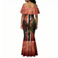 One Love Trinidad And Tobago Mermaid Dress Rastafarian Lion Reggae Grunge Style