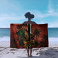 One Love Trinidad And Tobago Sarong Rastafarian Lion Reggae Grunge Style