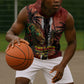 One Love Trinidad And Tobago Sleeveless Hoodie Rastafarian Lion Reggae Grunge Style