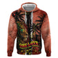 One Love Trinidad And Tobago Zip Hoodie Rastafarian Lion Reggae Grunge Style