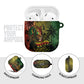 One Love Afro Haiti AirPods Case Rastafarian Lion Reggae Grunge Style