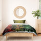 One Love Afro Haiti Bedding Set Rastafarian Lion Reggae Grunge Style