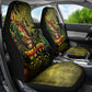 One Love Afro Haiti Car Seat Cover Rastafarian Lion Reggae Grunge Style