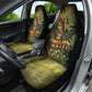 One Love Afro Haiti Car Seat Cover Rastafarian Lion Reggae Grunge Style