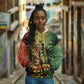 One Love Afro Haiti Hoodie Rastafarian Lion Reggae Grunge Style