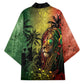One Love Afro Haiti Kimono Rastafarian Lion Reggae Grunge Style