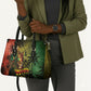 One Love Afro Haiti Leather Bag Rastafarian Lion Reggae Grunge Style