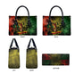 One Love Afro Haiti Leather Bag Rastafarian Lion Reggae Grunge Style