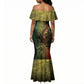 One Love Afro Haiti Mermaid Dress Rastafarian Lion Reggae Grunge Style