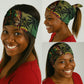 One Love Afro Haiti Neck Gaiter Rastafarian Lion Reggae Grunge Style