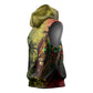 One Love Afro Haiti Sleeveless Hoodie Rastafarian Lion Reggae Grunge Style