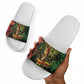 One Love Afro Haiti Slide Sandals Rastafarian Lion Reggae Grunge Style