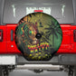 One Love Afro Haiti Spare Tire Cover Rastafarian Lion Reggae Grunge Style