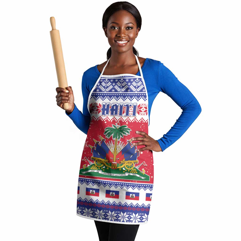 Afro Haiti Christmas Apron Coat Of Arms Jwaye Nwel
