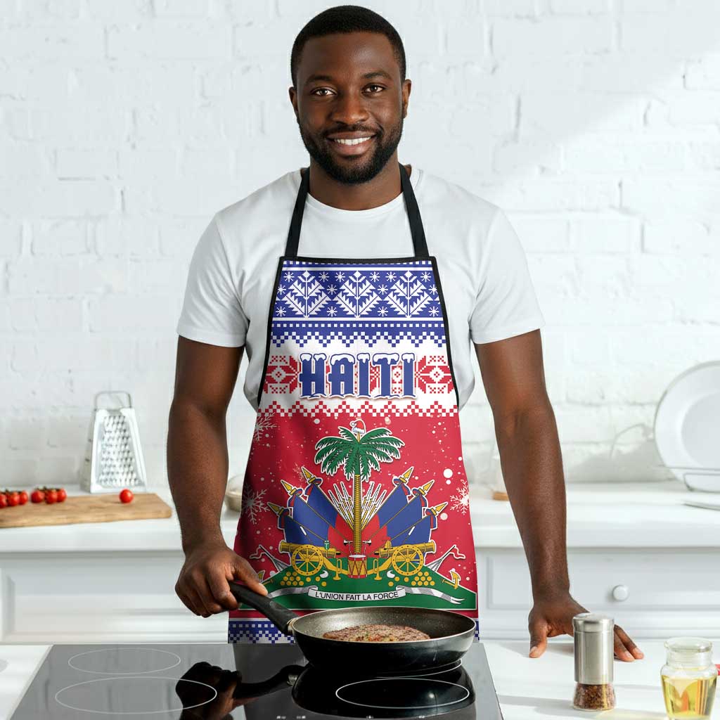 Afro Haiti Christmas Apron Coat Of Arms Jwaye Nwel