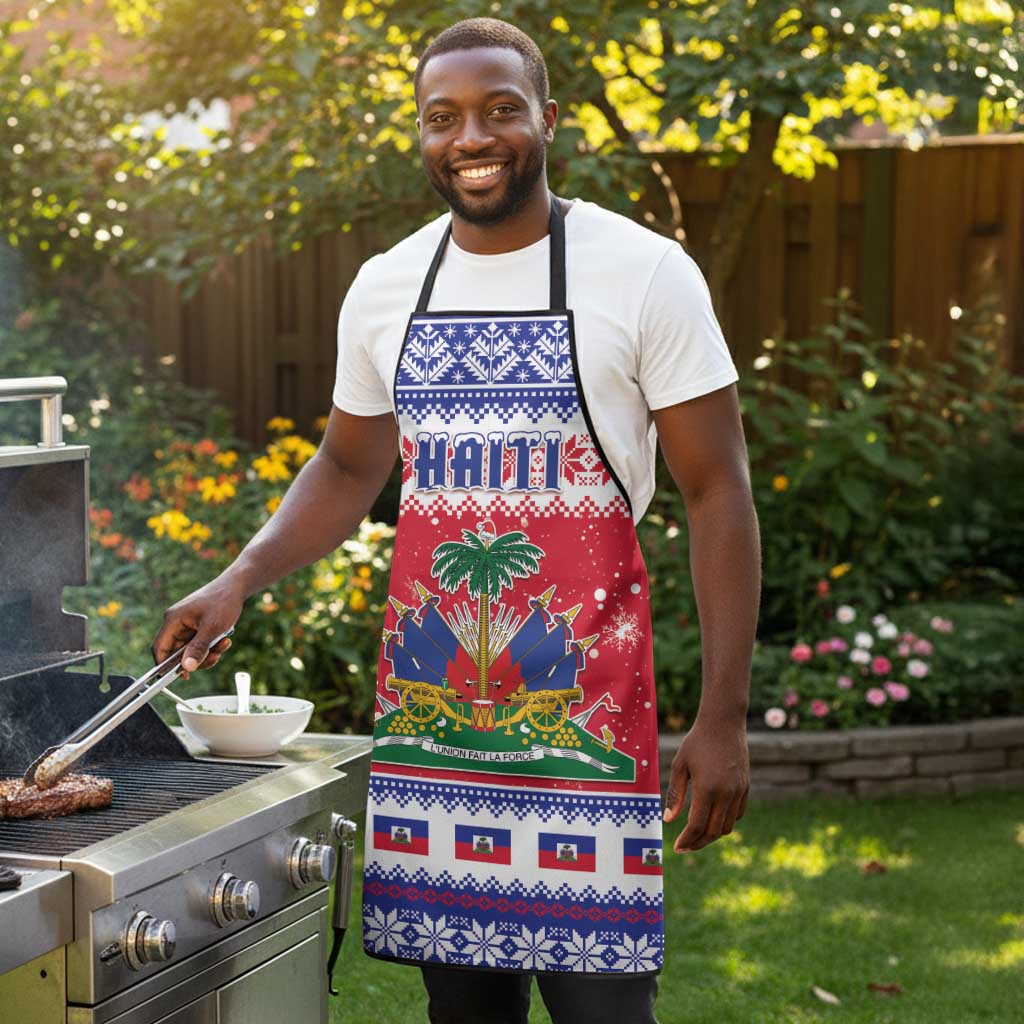 Afro Haiti Christmas Apron Coat Of Arms Jwaye Nwel