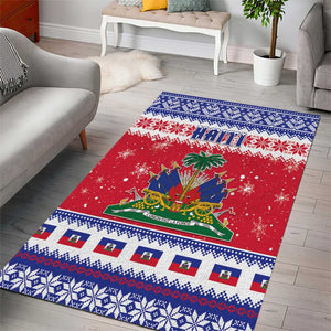 Afro Haiti Christmas Area Rug Coat Of Arms Jwaye Nwel - African Pride