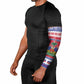 Afro Haiti Christmas Arm Sleeves Coat Of Arms Jwaye Nwel