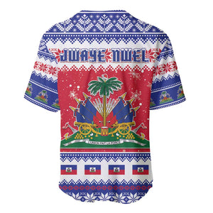 Afro Haiti Christmas Baseball Jersey Coat Of Arms Jwaye Nwel - African Pride