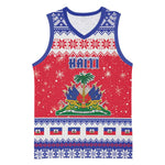 Afro Haiti Christmas Basketball Jersey Coat Of Arms Jwaye Nwel - African Pride