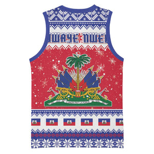 Afro Haiti Christmas Basketball Jersey Coat Of Arms Jwaye Nwel - African Pride