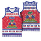 Afro Haiti Christmas Basketball Jersey Coat Of Arms Jwaye Nwel - African Pride