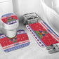 Afro Haiti Christmas Bathroom Set Coat Of Arms Jwaye Nwel