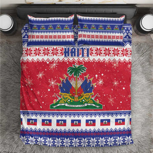 Afro Haiti Christmas Bedding Set Coat Of Arms Jwaye Nwel - African Pride
