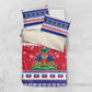 Afro Haiti Christmas Bedding Set Coat Of Arms Jwaye Nwel - African Pride