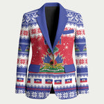 Afro Haiti Christmas Blazer Coat Of Arms Jwaye Nwel