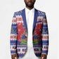 Afro Haiti Christmas Blazer Coat Of Arms Jwaye Nwel