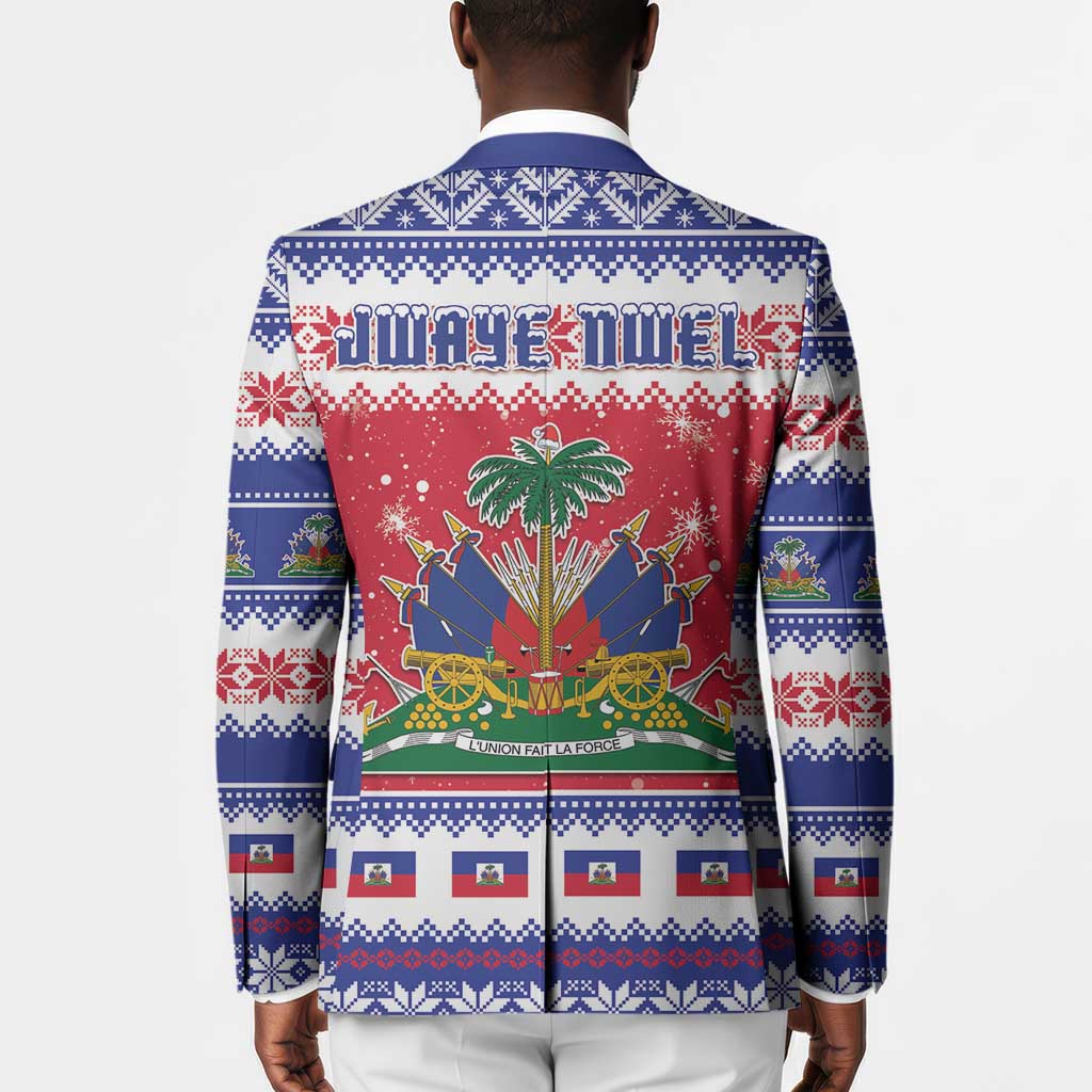 Afro Haiti Christmas Blazer Coat Of Arms Jwaye Nwel