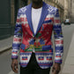 Afro Haiti Christmas Blazer Coat Of Arms Jwaye Nwel