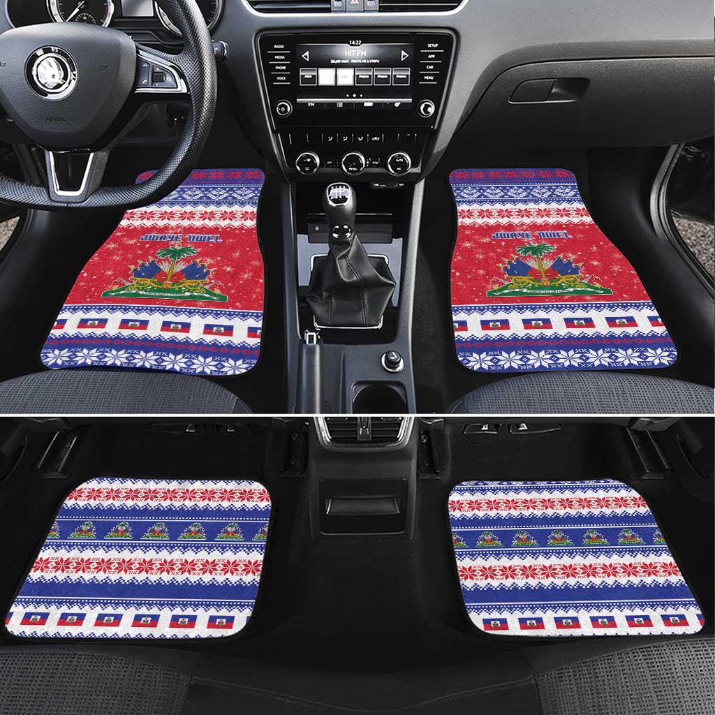 Afro Haiti Christmas Car Mats Coat Of Arms Jwaye Nwel - African Pride