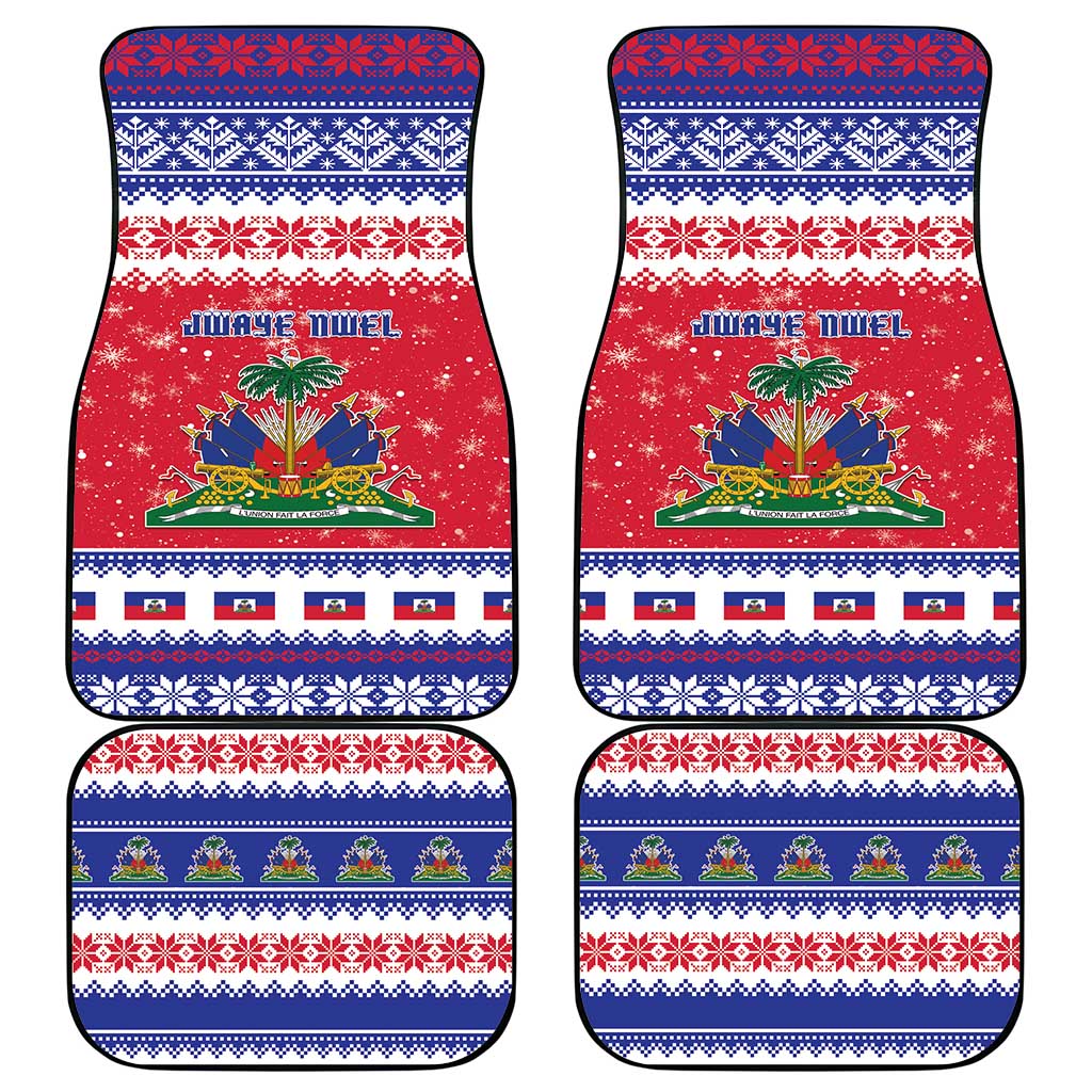 Afro Haiti Christmas Car Mats Coat Of Arms Jwaye Nwel - African Pride
