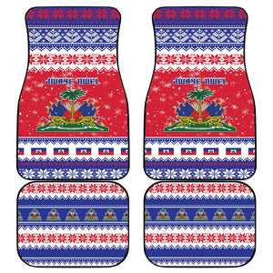 Afro Haiti Christmas Car Mats Coat Of Arms Jwaye Nwel - African Pride