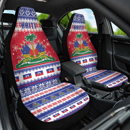 Afro Haiti Christmas Car Seat Cover Coat Of Arms Jwaye Nwel - African Pride