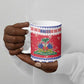 Afro Haiti Christmas Ceramic Mug Coat Of Arms Jwaye Nwel