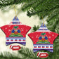 Afro Haiti Christmas Ceramic Ornament Coat Of Arms Jwaye Nwel - African Pride