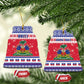 Afro Haiti Christmas Ceramic Ornament Coat Of Arms Jwaye Nwel - African Pride