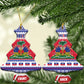 Afro Haiti Christmas Ceramic Ornament Coat Of Arms Jwaye Nwel - African Pride