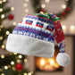 Afro Haiti Christmas Santa Hat Coat Of Arms Jwaye Nwel - African Pride